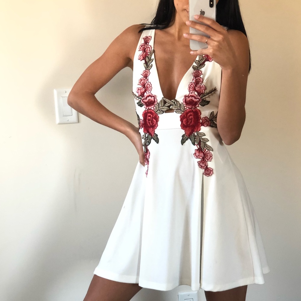 Dress with Rose details